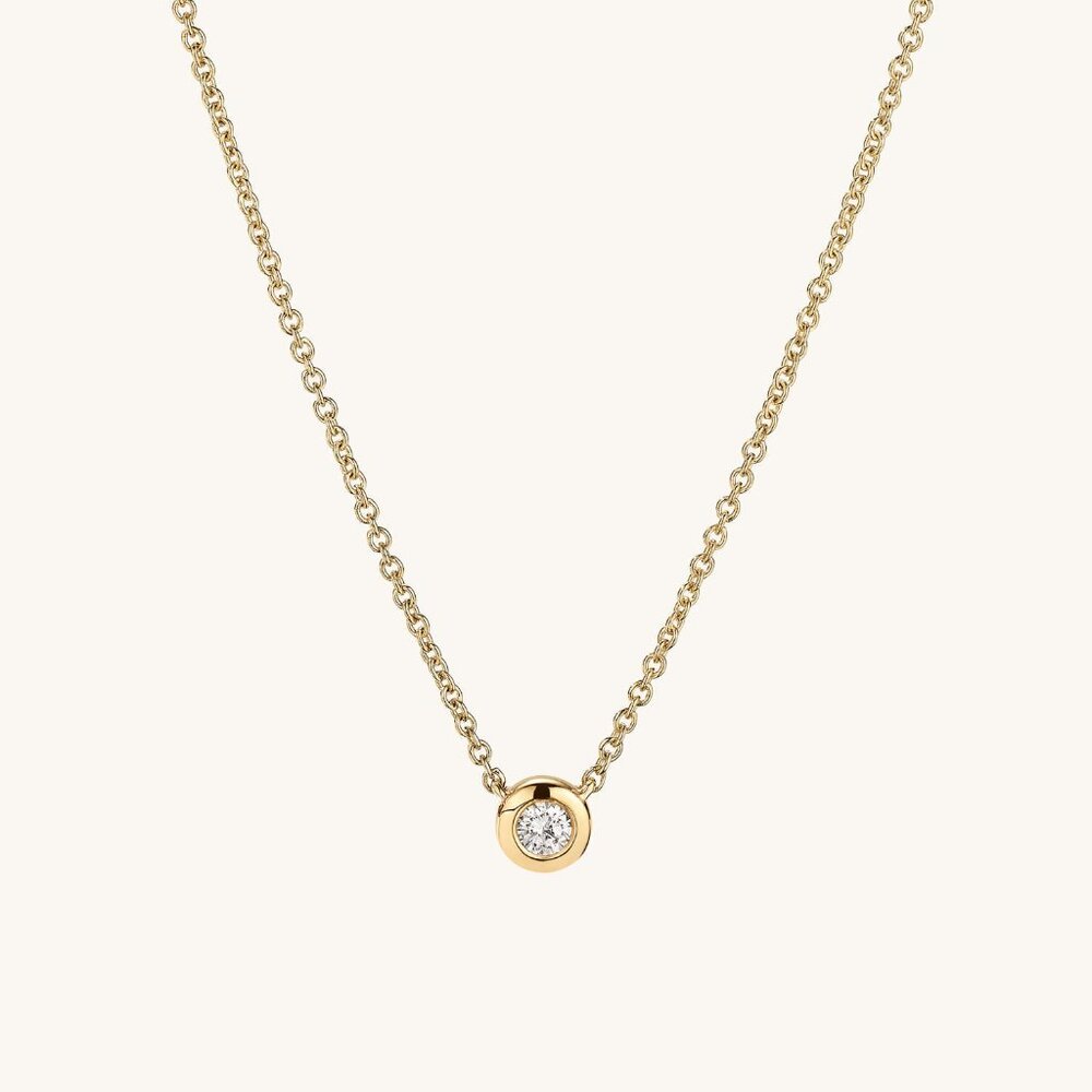 Mejuri Diamond Necklace 14k